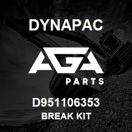 D951106353 Dynapac BREAK KIT | AGA Parts