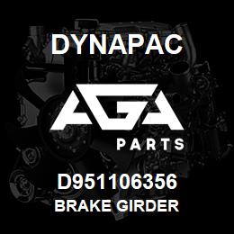 D951106356 Dynapac BRAKE GIRDER | AGA Parts