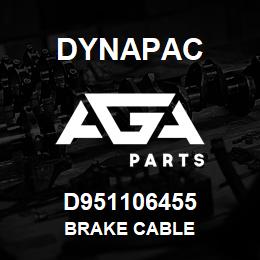 D951106455 Dynapac BRAKE CABLE | AGA Parts