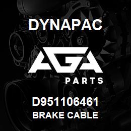 D951106461 Dynapac BRAKE CABLE | AGA Parts