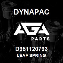 D951120793 Dynapac LEAF SPRING | AGA Parts