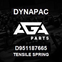 D951187665 Dynapac TENSILE SPRING | AGA Parts