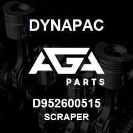 D952600515 Dynapac SCRAPER | AGA Parts