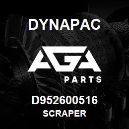 D952600516 Dynapac SCRAPER | AGA Parts