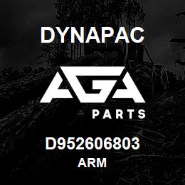 D952606803 Dynapac ARM | AGA Parts