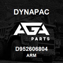 D952606804 Dynapac ARM | AGA Parts