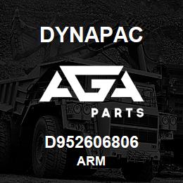 D952606806 Dynapac ARM | AGA Parts