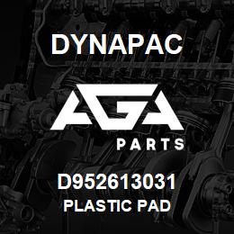 D952613031 Dynapac PLASTIC PAD | AGA Parts