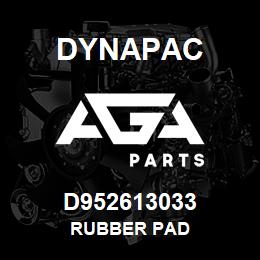 D952613033 Dynapac RUBBER PAD | AGA Parts