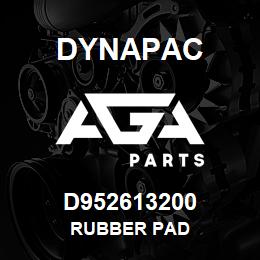 D952613200 Dynapac RUBBER PAD | AGA Parts