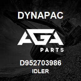 D952703986 Dynapac IDLER | AGA Parts