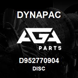 D952770904 Dynapac DISC | AGA Parts