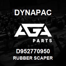 D952770950 Dynapac RUBBER SCAPER | AGA Parts