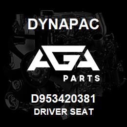 D953420381 Dynapac DRIVER SEAT | AGA Parts