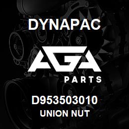 D953503010 Dynapac UNION NUT | AGA Parts