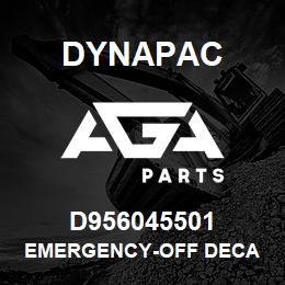 D956045501 Dynapac EMERGENCY-OFF DECA | AGA Parts