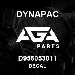 D956053011 Dynapac DECAL | AGA Parts