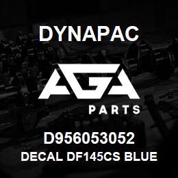 D956053052 Dynapac DECAL DF145CS BLUE | AGA Parts