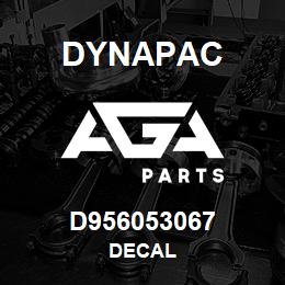 D956053067 Dynapac DECAL | AGA Parts