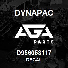 D956053117 Dynapac DECAL | AGA Parts