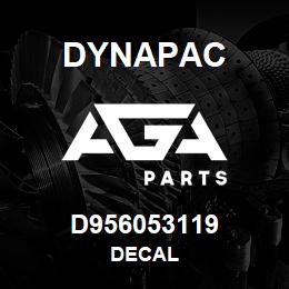 D956053119 Dynapac DECAL | AGA Parts