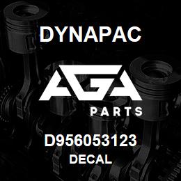 D956053123 Dynapac DECAL | AGA Parts