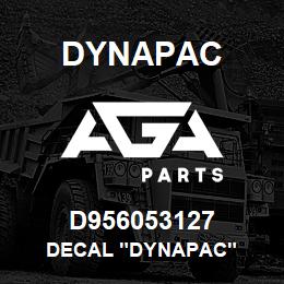 D956053127 Dynapac DECAL "DYNAPAC" | AGA Parts