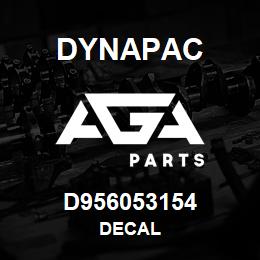 D956053154 Dynapac DECAL | AGA Parts