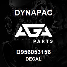 D956053156 Dynapac DECAL | AGA Parts