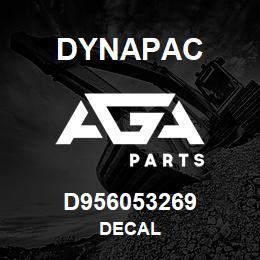 D956053269 Dynapac DECAL | AGA Parts