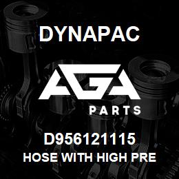 D956121115 Dynapac HOSE WITH HIGH PRE | AGA Parts