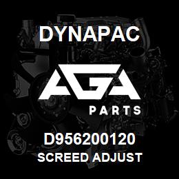 D956200120 Dynapac SCREED ADJUST | AGA Parts