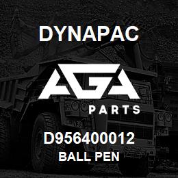 D956400012 Dynapac BALL PEN | AGA Parts