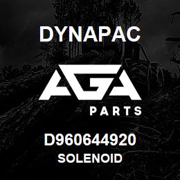 D960644920 Dynapac SOLENOID | AGA Parts