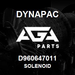 D960647011 Dynapac SOLENOID | AGA Parts