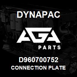 D960700752 Dynapac CONNECTION PLATE | AGA Parts