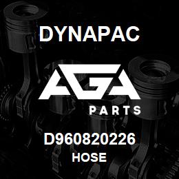 D960820226 Dynapac HOSE | AGA Parts