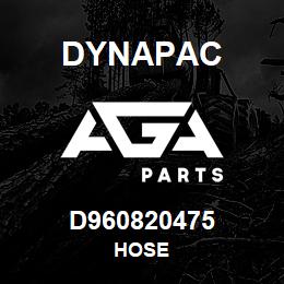 D960820475 Dynapac HOSE | AGA Parts