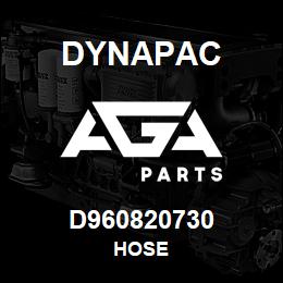 D960820730 Dynapac HOSE | AGA Parts