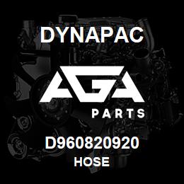 D960820920 Dynapac HOSE | AGA Parts