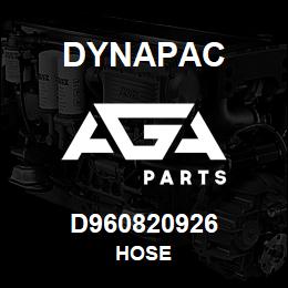 D960820926 Dynapac HOSE | AGA Parts