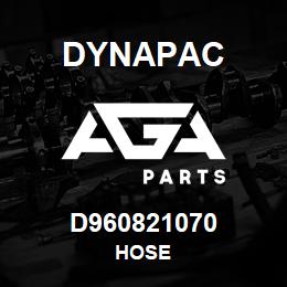 D960821070 Dynapac HOSE | AGA Parts