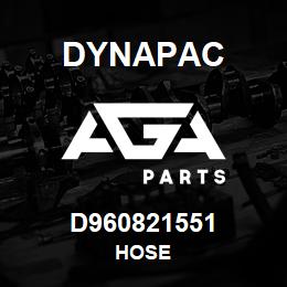 D960821551 Dynapac HOSE | AGA Parts