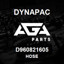 D960821605 Dynapac HOSE | AGA Parts