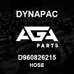 D960826215 Dynapac HOSE | AGA Parts