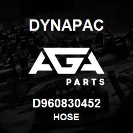 D960830452 Dynapac HOSE | AGA Parts