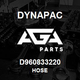 D960833220 Dynapac HOSE | AGA Parts