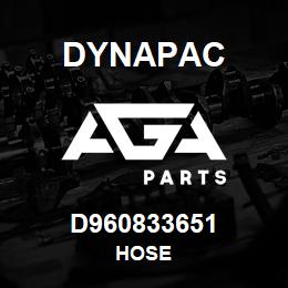 D960833651 Dynapac HOSE | AGA Parts