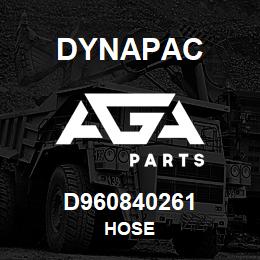 D960840261 Dynapac HOSE | AGA Parts