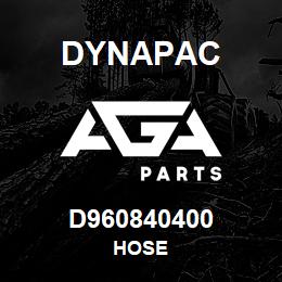 D960840400 Dynapac HOSE | AGA Parts